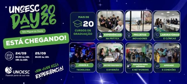 Unoesc Day reunirá mais de 4 mil pessoas em São Miguel do Oeste