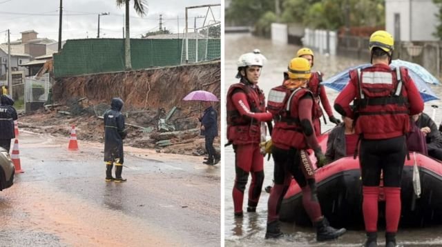 Chuvas fortes afetam 20 municípios em Santa Catarina e deixam 240 pessoas fora de casa