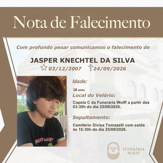 Jovem de 18 anos desaparecido é encontrado morto em Guatambu, SC