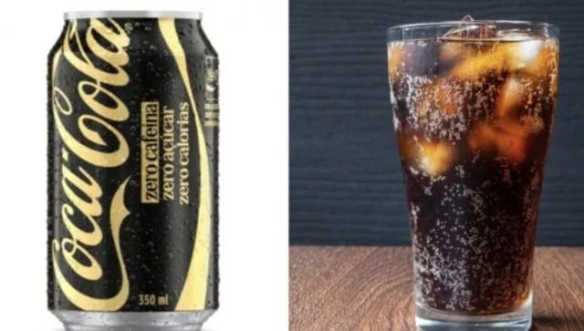 Coca-Cola lança no Brasil versão sem açúcar e sem cafeína com lata preta e dourada