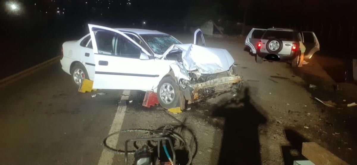 Colisão frontal na BR-163 em Barracão deixa cinco feridos