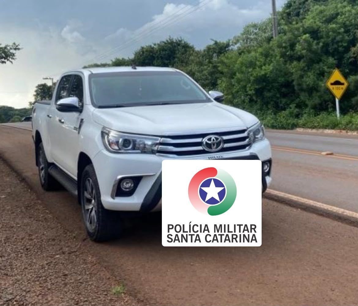 Polícia Militar recupera Hilux furtada em Xanxerê antes do proprietário perceber