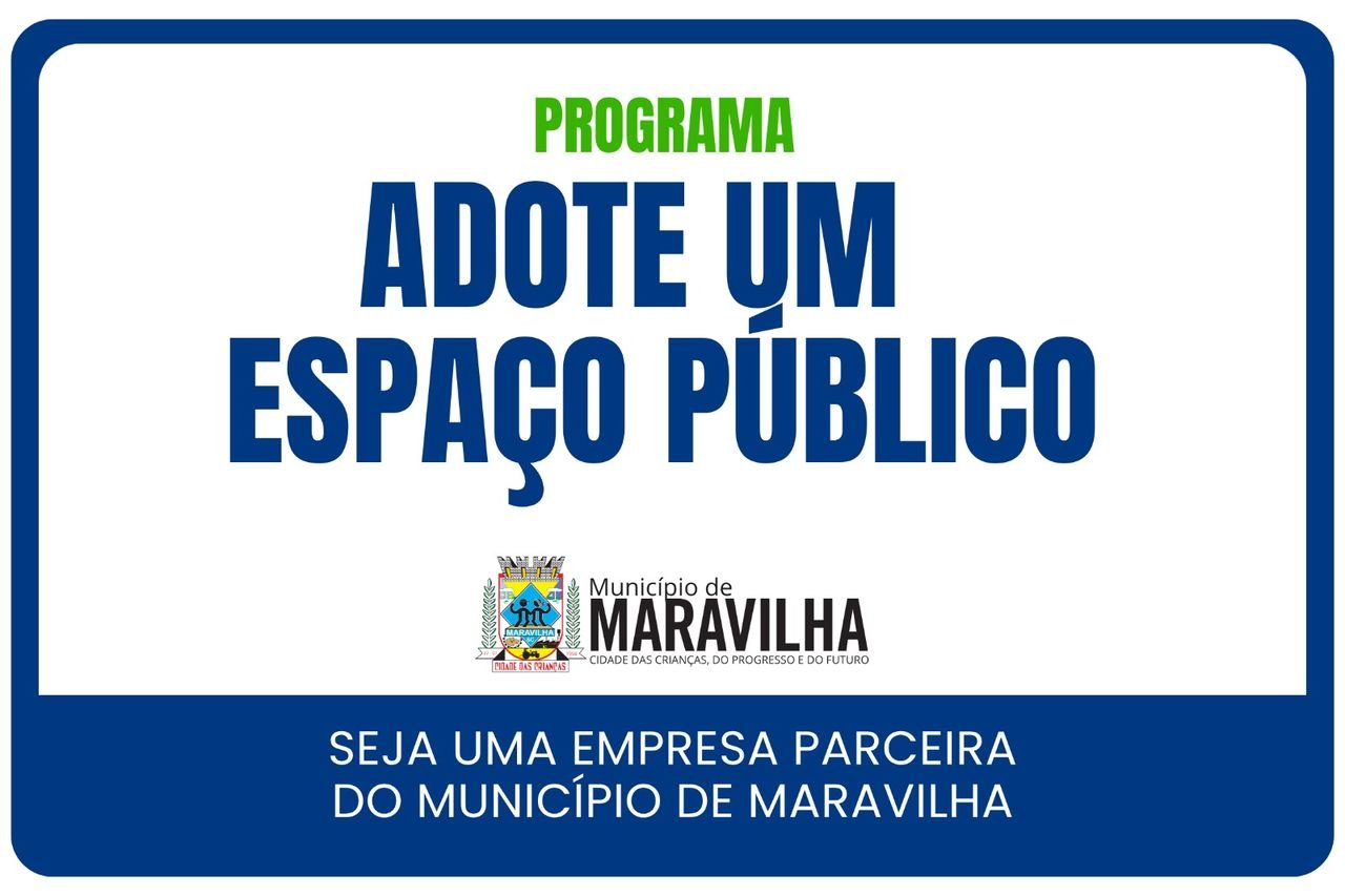 Maravilha lança programa 'Adote um Espaço Público' para cuidar de áreas verdes