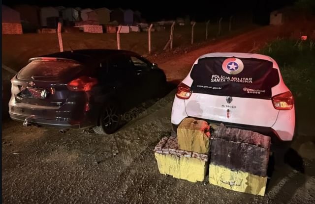 Três homens são presos e 149 kg de maconha são apreendidos na SC-161 em Romelândia