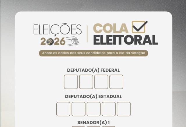 Eleições 2026: eleitor pode levar colinha e precisa entender regras para vencer no 1º turno
