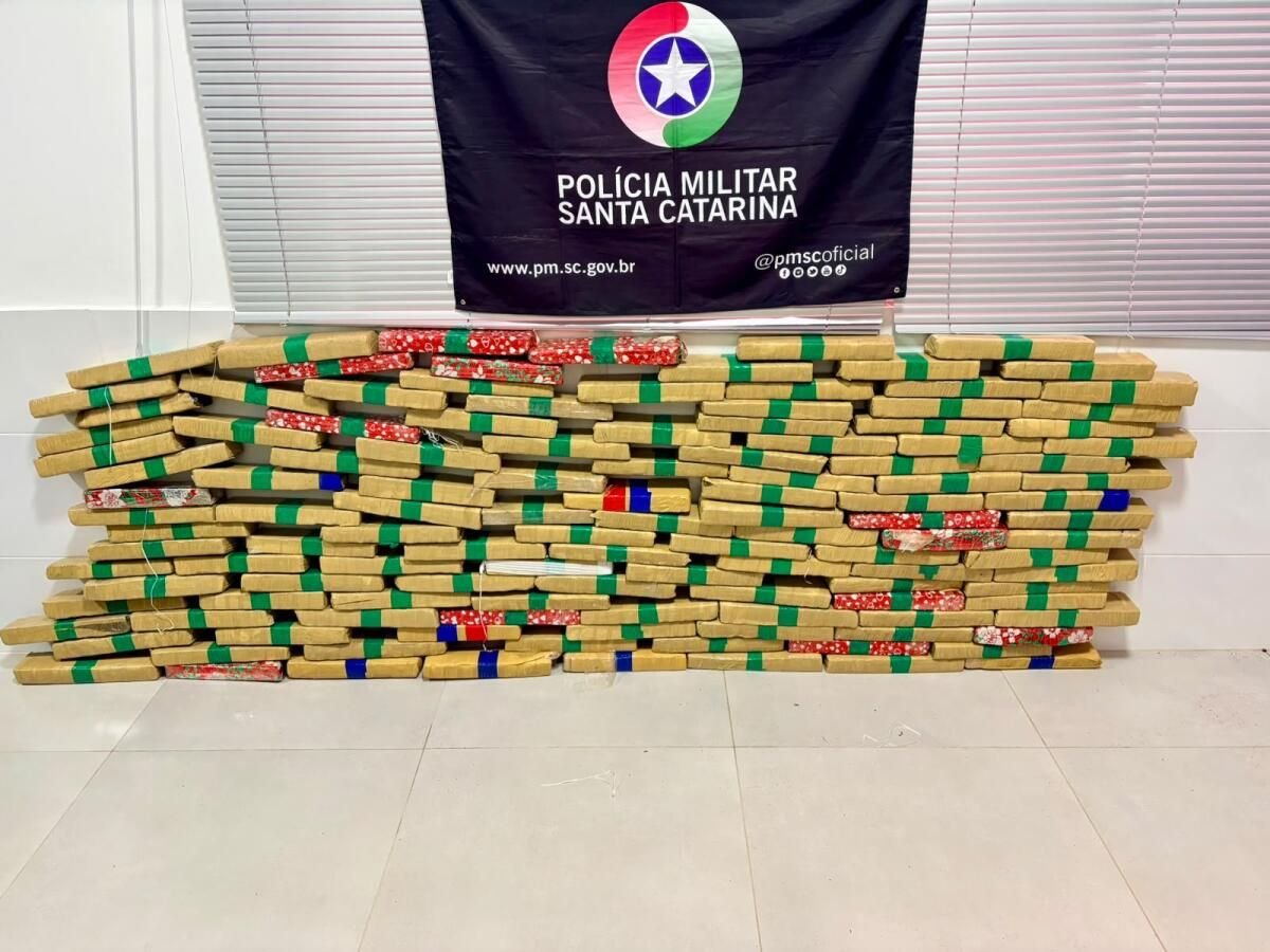 Polícia Rodoviária apreende 103,160 quilos de maconha em São Lourenço do Oeste
