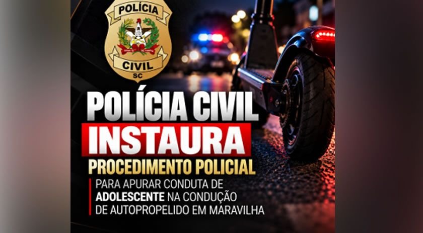 Adolescente de 17 anos faz manobras perigosas com veículo autopropelido em Maravilha
