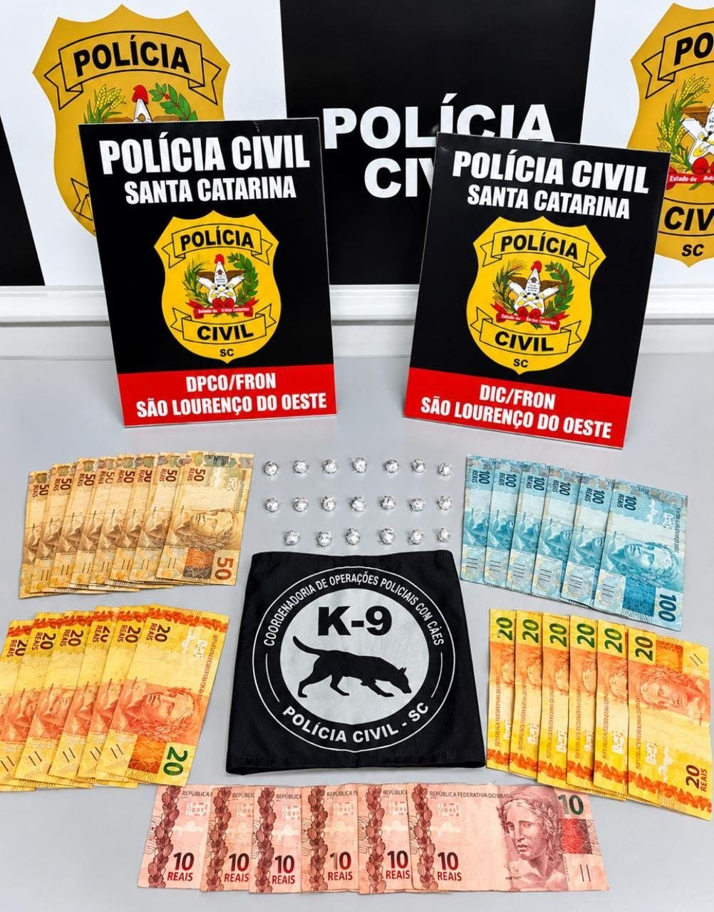 Polícia Civil prende dois homens por tráfico de drogas em São Lourenço do Oeste
