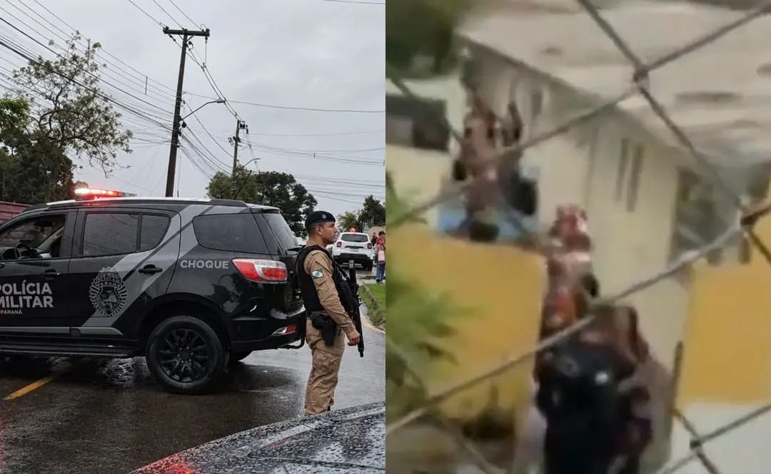 Polícia resgata 13 crianças reféns em CMEI de Curitiba após invasão armada