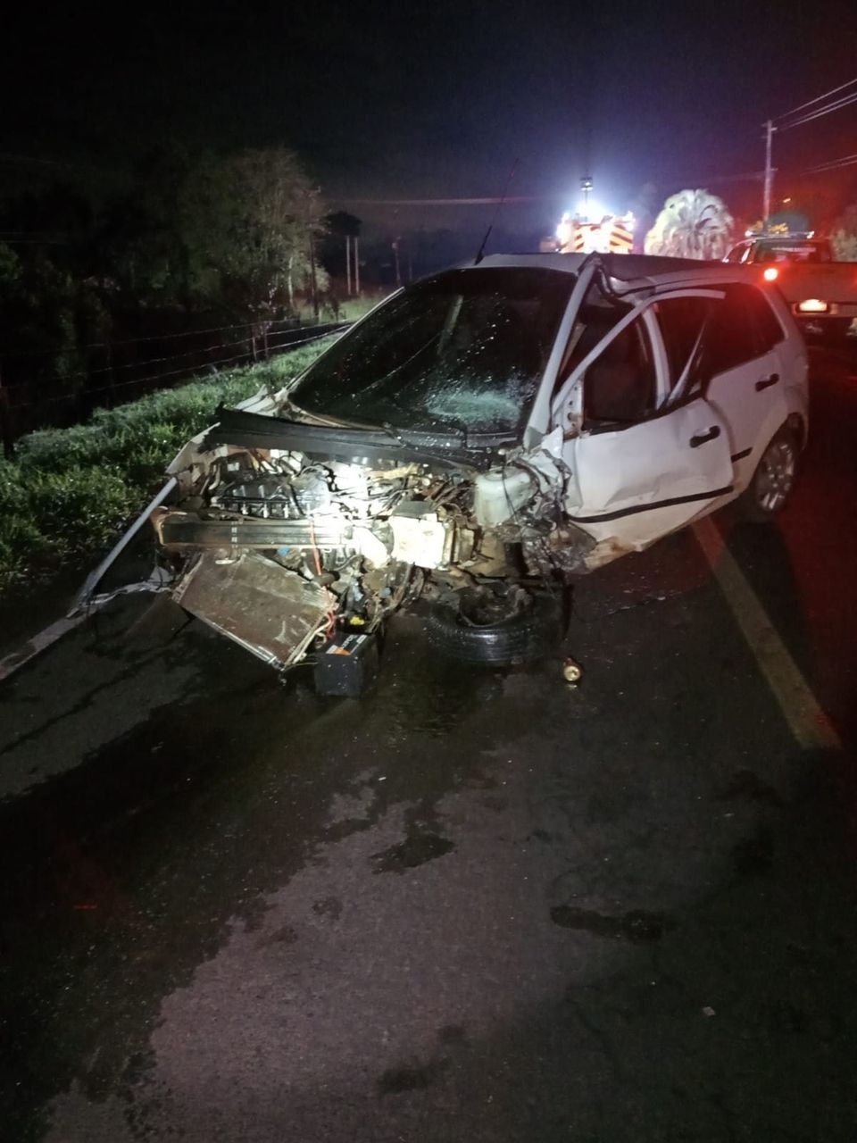 Colisão na SC-480 deixa uma mulher morta e três feridas em Bom Jesus