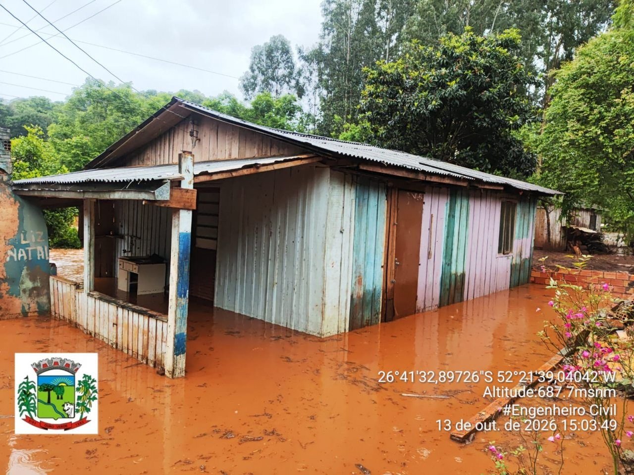 Chuvas intensas causam alagamentos e danos em várias cidades do Oeste de SC