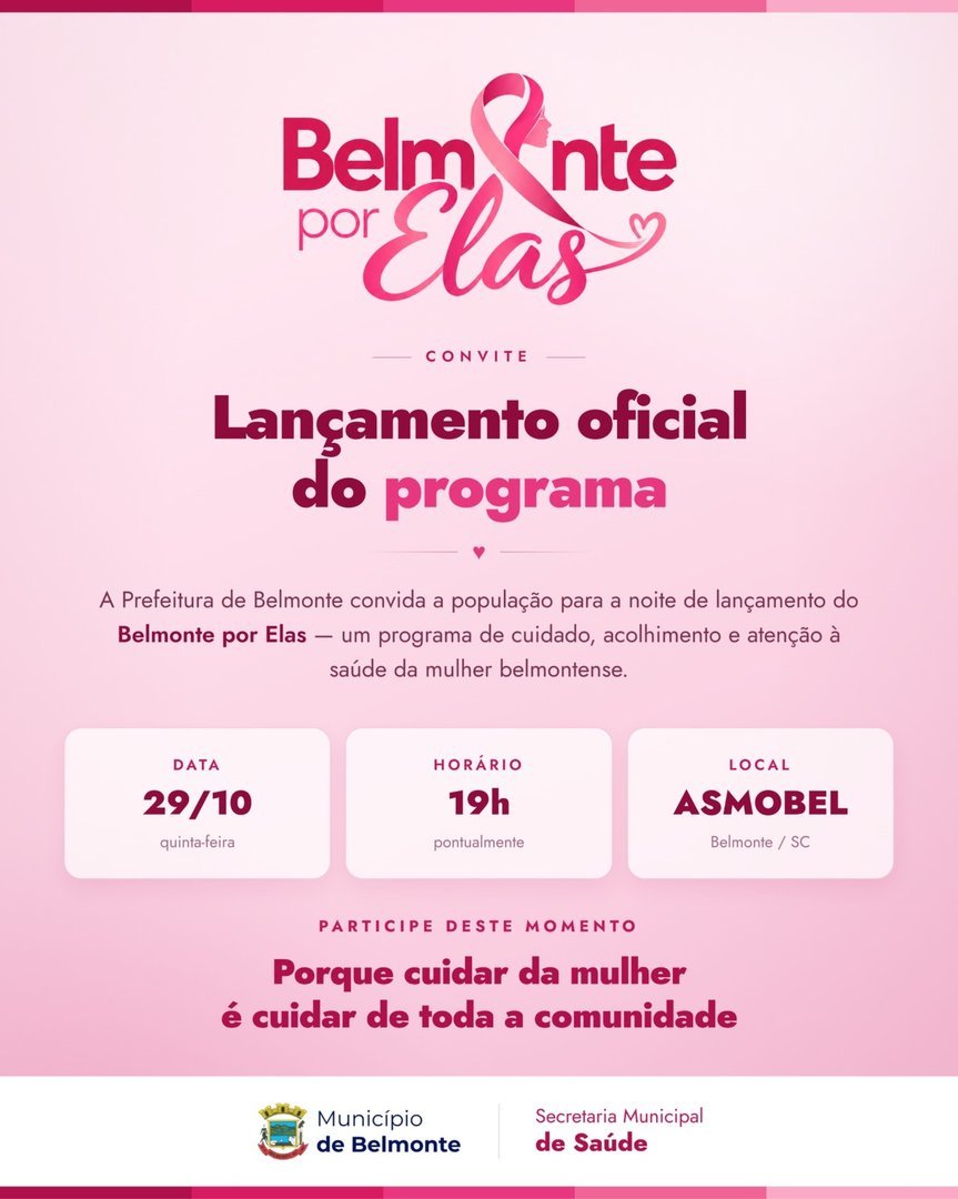 Mulher de Belmonte, esse convite é pra você.