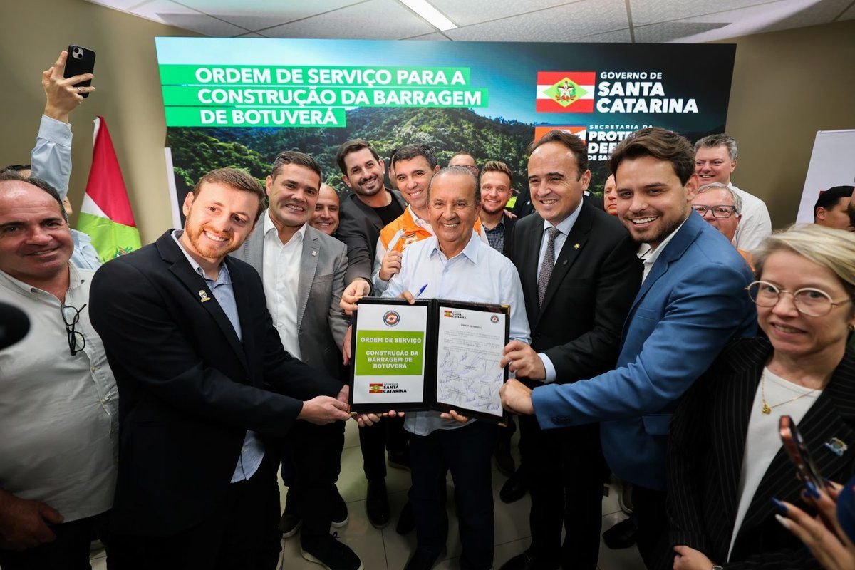 Governo de SC inicia construção da Barragem de Botuverá com investimento de R$ 162,8 milhões