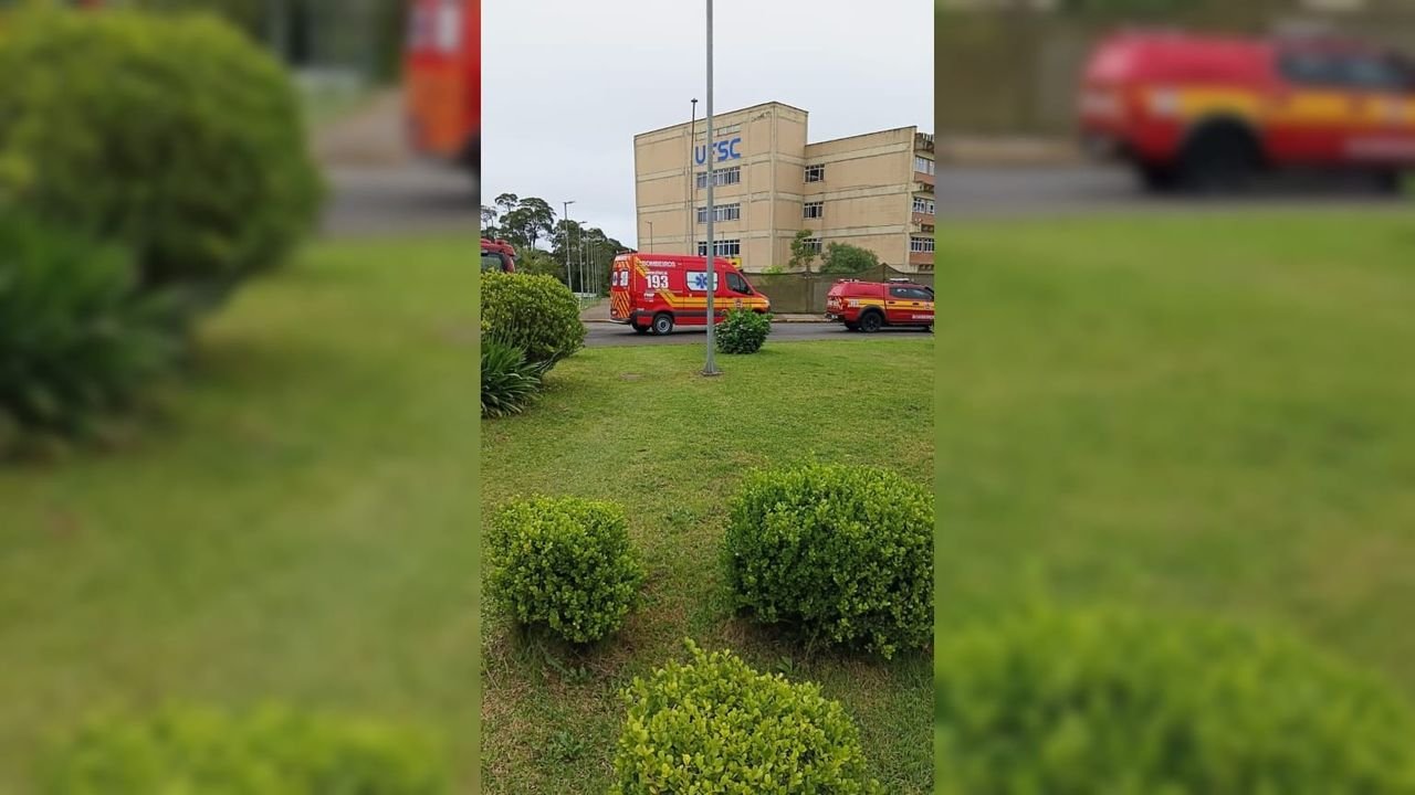 Vazamento de 20 litros de ácido nítrico na UFSC em Curitibanos mobiliza Bombeiros